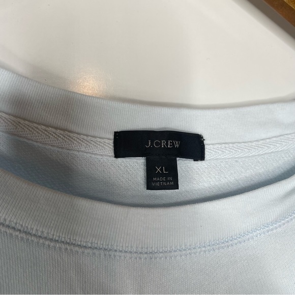 J. Crew Magic Rinse Sweatshirt Light Blue Xlarge - Picture 3 of 5